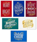 Hallmark Boxed Christmas Cards Assortment, Merriest Christmas (6 Designs, 24 Cards with Envelopes)