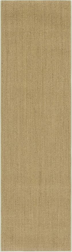 Martha Stewart x SAFAVIEH Area Rug Collection - 2'3" x 10' Runner, Green, Sisal & Jute, Farmhouse Style, Ideal for Living Room, Foyer, Bedroom, Hallway (MSR9501Y)