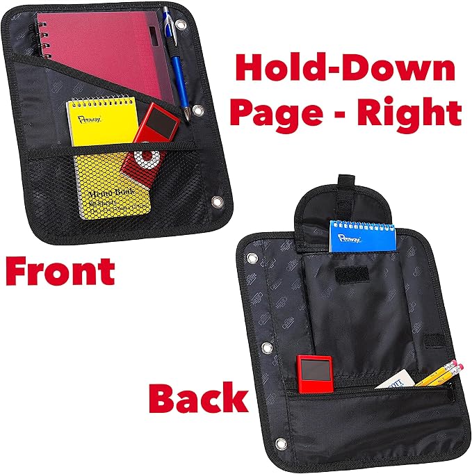 Case-it The Dual 2-in-1 Zipper Binder Two 1.5-Inch D-Rings, 600 Sheet Capacity, Pencil Pouch & Multiple Pockets School & Office Organizer with Shoulder Strap Dual-101 Fire Engine Red(Pack of 6)