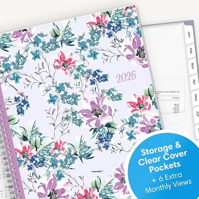 Blue Sky 2026 Weekly & Monthly Planner Calendar, 8.5"x11", Laila