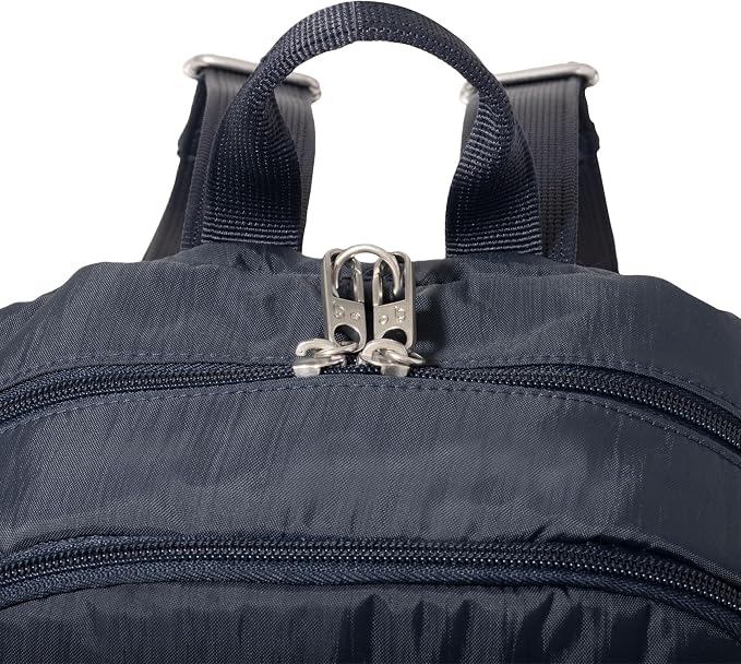 Securtex Anti-Theft Getaway Backpack - 9.4"x13"x5" Travel Safe Bag w/Locking Zippers, Slash-Resistant, RFID