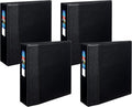 Avery Heavy-Duty Binder with 4-Inch One Touch EZD Ring, Black (79984) (Pack of 4)