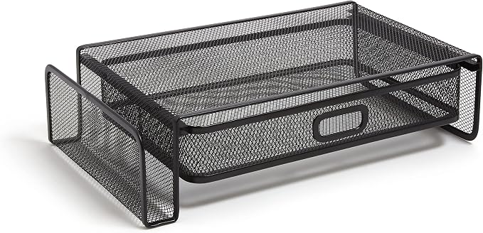 TRU RED Mesh Phone Stand for Desktop Phones – Telestand Desk Organizer for Office Use