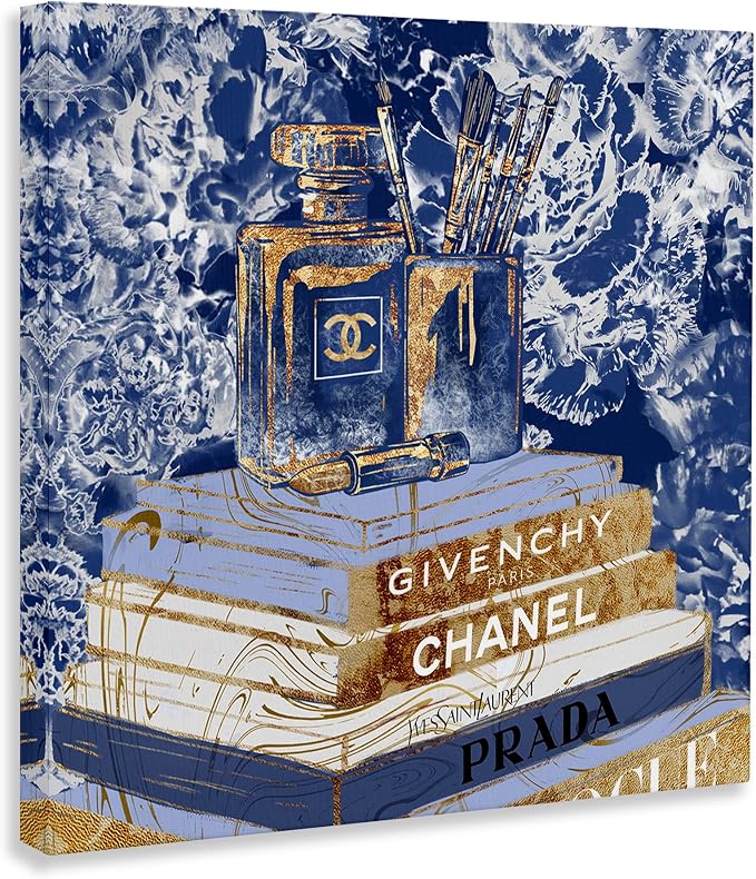 Glam Floral Fashion Still Life, 17 x 17 Inch Canvas Wall Art | Stupell Industries · By Ziwei Li · Ready to hang · Chic gift for home decor · Made in USA
