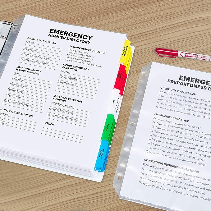 Avery® Clear Heavyweight Sheet Protectors, Non-Glare, Easy Load, 50 Document Protectors (74107)