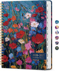 Taja Planner 2026-2027, Jul 2026-Jun 2027 Monthly & Weekly Calendar Planner | 6.3" x 8.5", Hardcover Academic Calendar, Teacher Student Agenda Book with Tabs, School Office Supplies, Impasto Blooms
