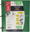 Five Star Flex Hybrid NoteBinder, 1 Inch Binder with Tabs, Notebook and 3 Ring Binder All-in-One, Green (72407)