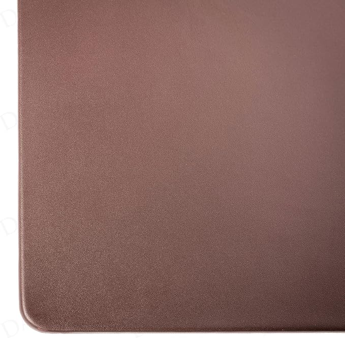 Dacasso Chocolate Brown Leather 17" x 14" Luxury Conference Table Pad - Leather Desk Blotter for Writing - Executive Desk Surface Protector