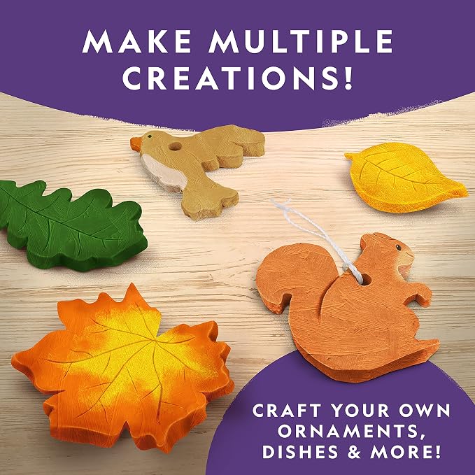 National Geographic Air-Dry Modeling Clay Arts and Crafts Kit for Kids | 2 Lbs. Air-Dry Clay, 9 Pottery Art Projects, Sculpting Supplies, Christmas Ornament Craft, Creative Activity, Ages 8-12
