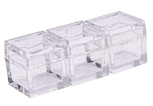 5pcs Acrylic Box Trays for 10mm 0.39" Element Cubes Clear Case Periodic Table Bracket for Elements Collections Science Education Displays