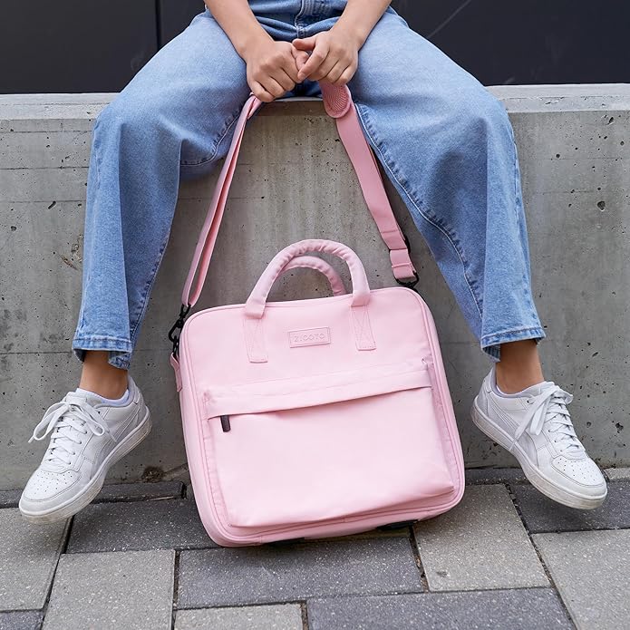 Sturdy 3 Ring Zipper Binder with Strap - 2" Binder with Pockets Holds 500 Sheets, Laptop & More - Durable & Easy to Carry