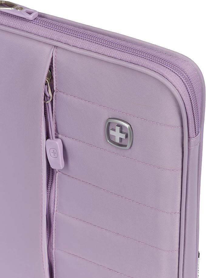 SwissGear Padded Zippered Laptop Sleeve, Micro-Twill Laptop Case with Zippered Front Compartment & Fleece Lining
