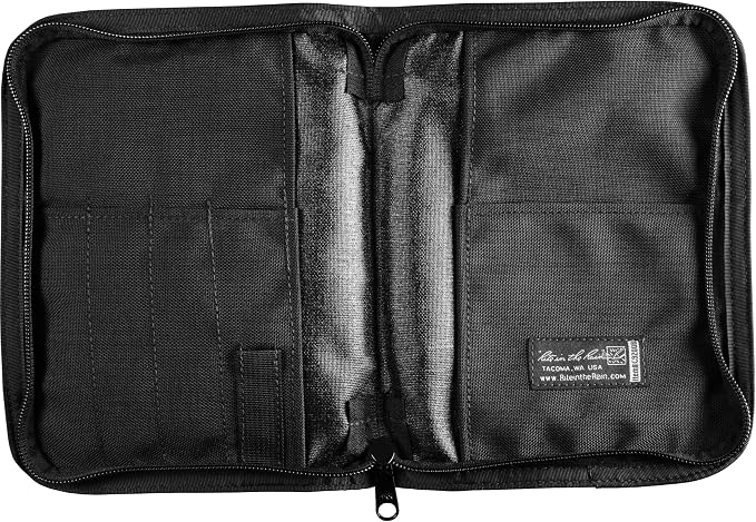 Rite in The Rain Weatherproof Cordura® Fabric, 1/2" Ring Binder Cover, 6.75" x 8.875", Black Cover (No. C9200B)
