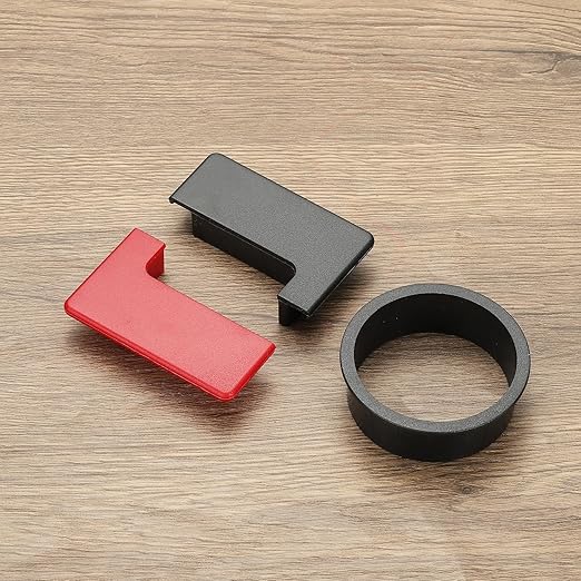 PATIKIL 2.8inch Desk Grommet, 6Pcs Cable Grommet Wire Management Cable Hole Cover Cord Organizer for Office Home Table Countertop, Black Silver Grey