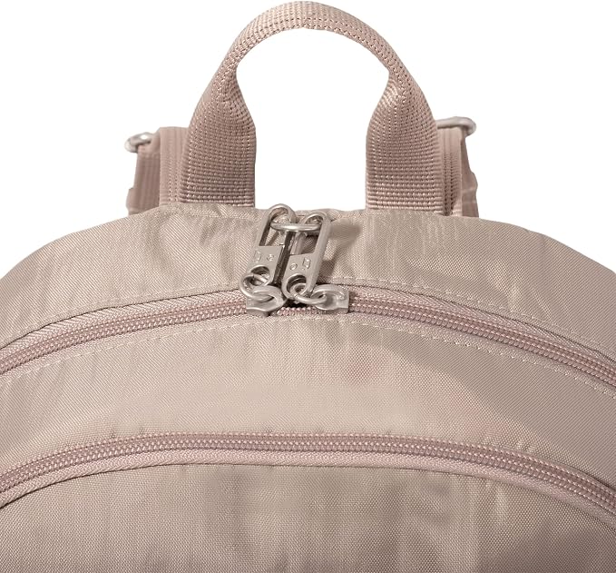 Securtex Anti-Theft Getaway Backpack - 9.4"x13"x5" Travel Safe Bag w/Locking Zippers, Slash-Resistant, RFID