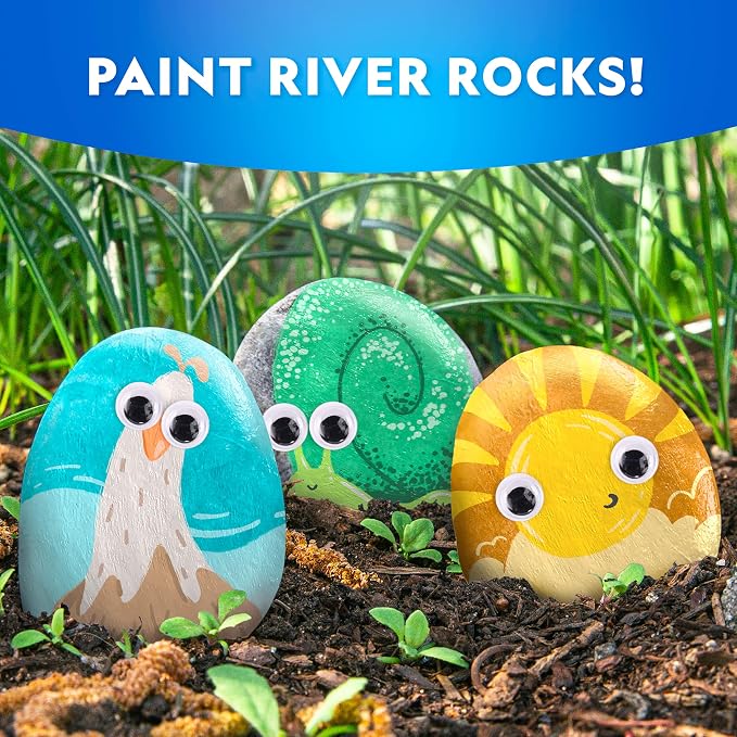 National Geographic Mega Arts and Crafts Activity Kit for Kids Ages 8-12 | Rock Painting, Weaving Loom for Kids & Birdhouse Craft, 3 Creative Projects, 25 Bonus Activities, Art Supplies, Birthday Gift