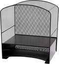 Safco Products 3260BL Onyx Mesh Hanging File with 2 Horizontal Sorters, Black