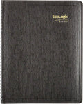 Brownline® 2027 EcoLogix® Monthly Planner, 14 Months, December 2026 to January 2028, Twin-Wire Binding, 11" x 8.5", Black (CB435W.BLK)