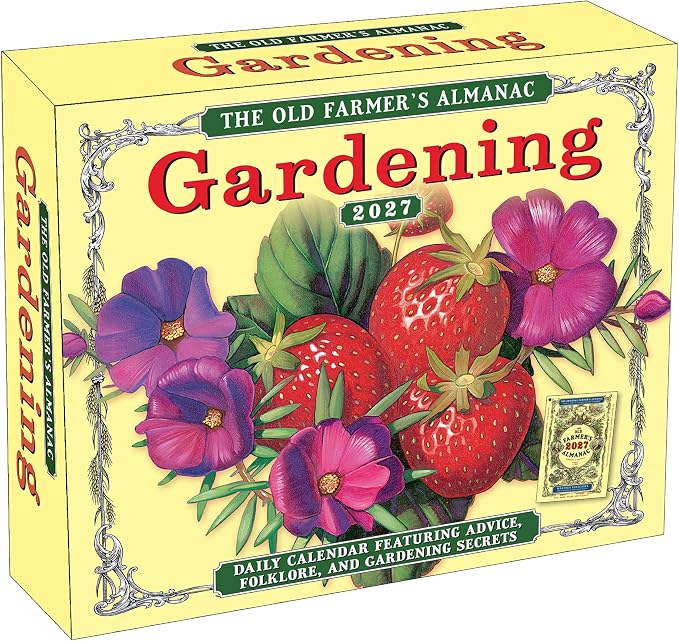 The Old Farmer's Almanac 2027 Daily Desk Calendar: Boxed Page-a-Day Gardening Calendar with Day-to-Day Tips, Folklore, Advice & Planting Secrets