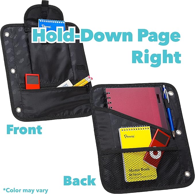 Case-it The Dual 2-in-1 Zipper Binder | Two 1.5-Inch D-Rings, 600 Sheet Capacity, Pencil Pouch & Multiple Pockets | School & Office Organizer with Shoulder Strap | Dual-101 Monster Design Purpal