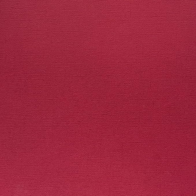 Dark Red—12x12 Textured Cardstock | 80lb Textured Red Scrapbook Paper | Premium Cardstock for Cricut Cutting | 25 Sheets