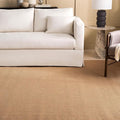 Martha Stewart x SAFAVIEH Area Rug Collection - 9' x 13', Beige, Sisal & Jute, Farmhouse Style, Ideal for Living Room, Bedroom, Office, Dining Space (MSR9501B)
