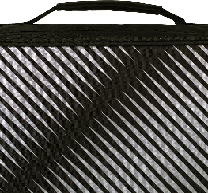 Five Star Zipper Binder, 2 Inch 3-Ring Binder with Round Rings, 5-Tab Expanding File, 380 Sheet Capacity, Black (72536)