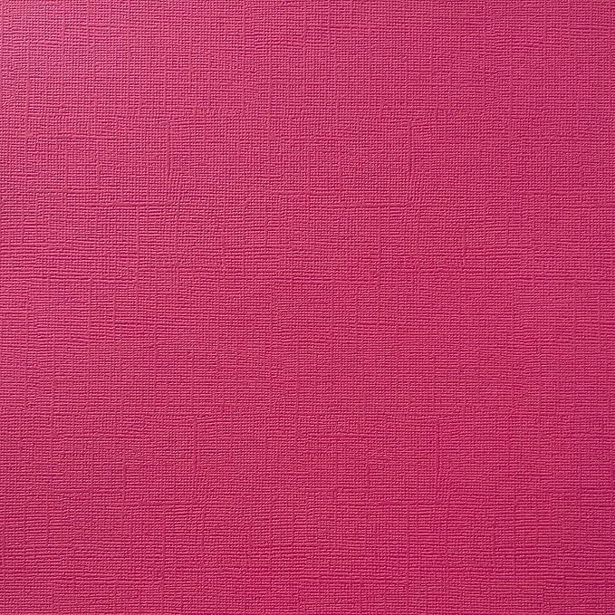Hot Pink—12x12 Textured Cardstock | 80lb Textured Pink Scrapbook Paper | Premium Cardstock for Cricut Cutting | 25 Sheets