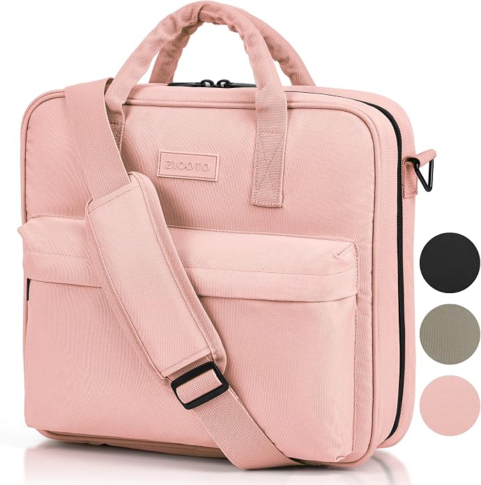 Sturdy 3 Ring Zipper Binder with Strap - 2" Binder with Pockets Holds 500 Sheets, Laptop & More - Durable & Easy to Carry