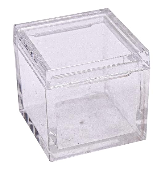 10pcs Acrylic Box Trays for 1" 25.4mm Element Cubes Clear Case Periodic Table Bracket for Elements Collections Science Education Displays
