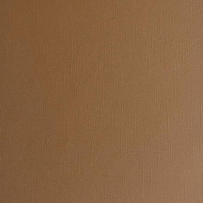 Cattail—12x12 Textured Cardstock | 80lb Textured Brown Scrapbook Paper | Premium Cardstock for Cricut Cutting | 25 Sheets