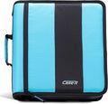 Case-it Classic Zipper Binder | 2-Inch O-Rings, 350 Sheet Capacity, Multiple Storage Pockets & Shoulder Strap | School & Office Organizer | D-251 Teal (Pack of 6)