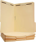 Amazon Basics Manila File Folders with Fasteners, 1/3 Cut Reinforced Tab, Letter Size, Expandable, Document Organizer, Beige, 50-Pack