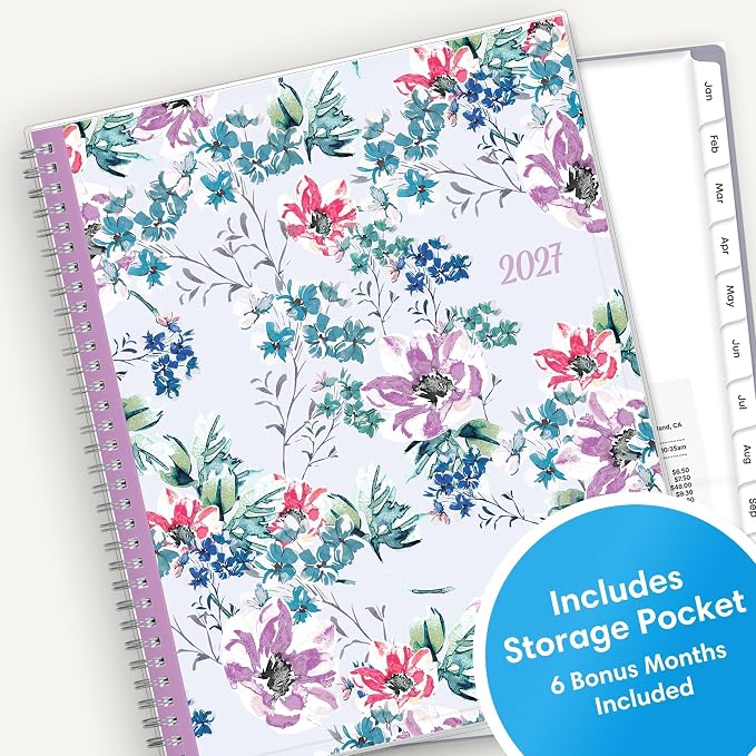 Blue Sky 2027 Weekly & Monthly Planner Calendar, 8.5"x11", Laila