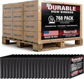 Samsill Durable 0.5 Inch Binder, Customizable Clear View Cover, Black, 24 Pack, Each Holds 125 Pages, Pallet of 768 Binders in 32 Cartons