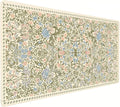 Cute Floral Aesthetic Daisy Gaming Mouse Pad, Pink Rug Desk Mat with Anti-Slip Base & Stitched Edges, Computer Keyboard & Laptop Pad, 35.4" x 15.7" in in Workstation Accessories