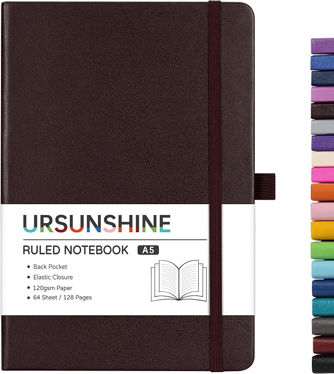 Ruled Notebook/Journal - Classic Lined Journal/Notebook, 5.3'' x 8.26''