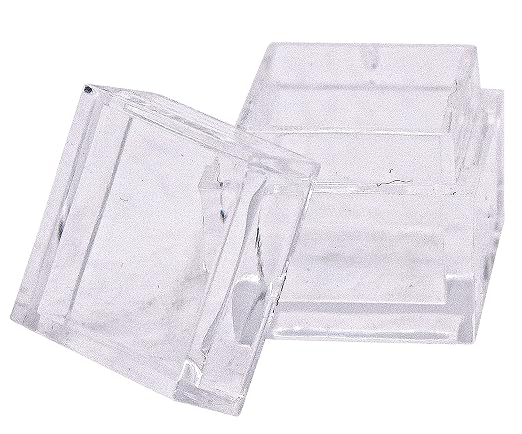 5pcs Acrylic Box Trays for 10mm 0.39" Element Cubes Clear Case Periodic Table Bracket for Elements Collections Science Education Displays