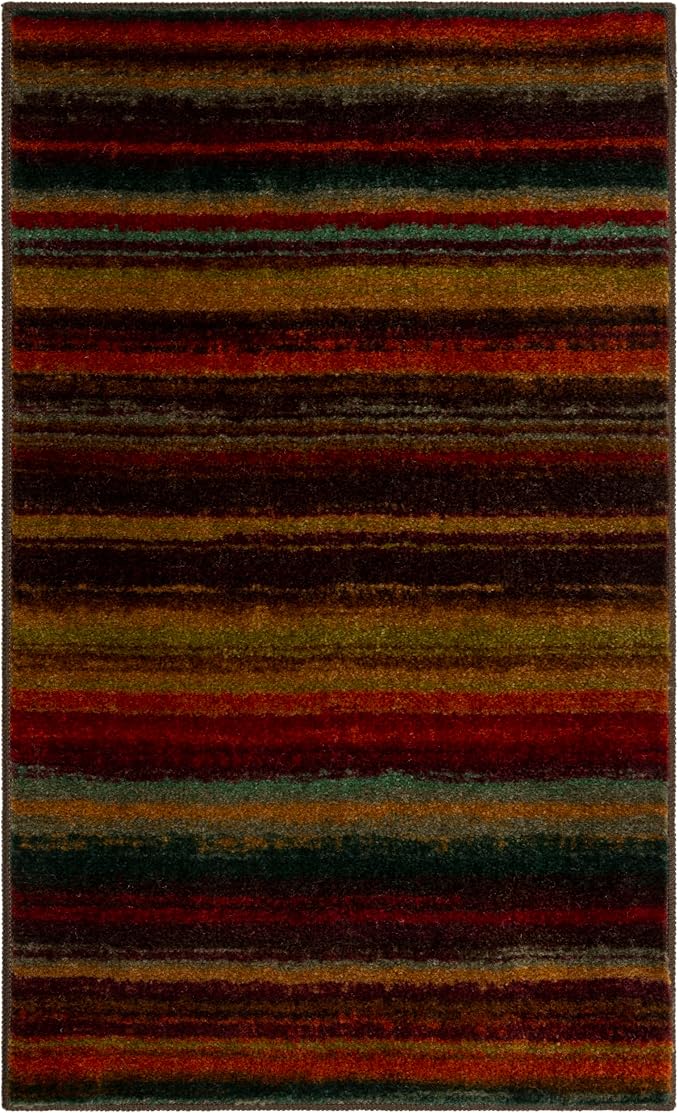 Mohawk Home Boho Stripe 2' 6" x 3' 10" Area Rug - Multicolor - Perfect for Living Room, Dining Room, Office
