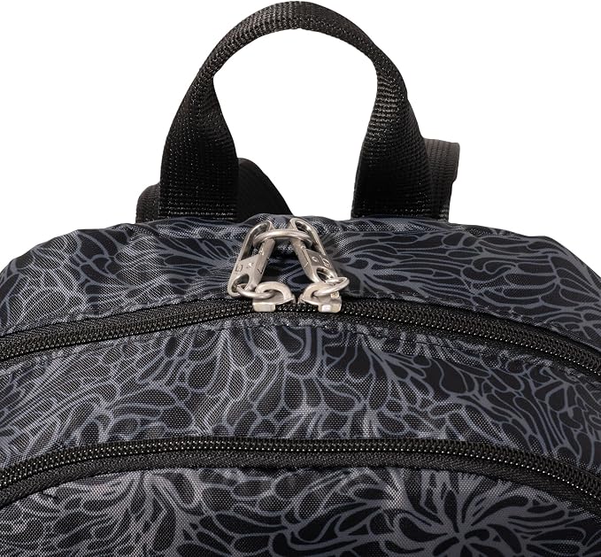 Securtex Anti-Theft Getaway Backpack - 9.4"x13"x5" Travel Safe Bag w/Locking Zippers, Slash-Resistant, RFID