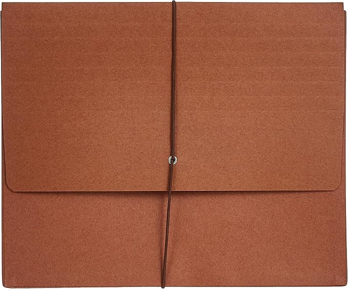 Smead Redrope Expanding File Wallet, Flap and Cord Closure, 3-1/2" Expansion, Letter Size, 10 per Box (72088)