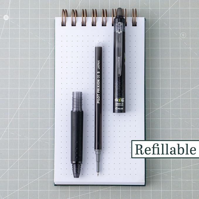 Pilot Pens, Extra Fine Point 0.5 mm, Pack of 12, Black Ink