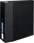 Avery Heavy-Duty 3 Ring Binder, 5" EZD Rings, 1 Black Binder | For Heavy School, Home and Office Use, Reinforced Construction, One-Touch Locking Rings, Covers Standard Dividers, 4 Pockets