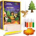 National Geographic Air-Dry Modeling Clay Arts and Crafts Kit for Kids | 2 Lbs. Air-Dry Clay, 9 Pottery Art Projects, Sculpting Supplies, Christmas Ornament Craft, Creative Activity, Ages 8-12