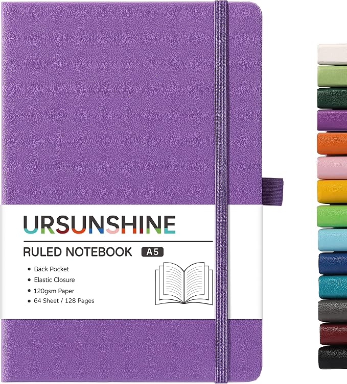Ruled Notebook/Journal - Classic Lined Journal/Notebook, 5.3'' x 8.26''
