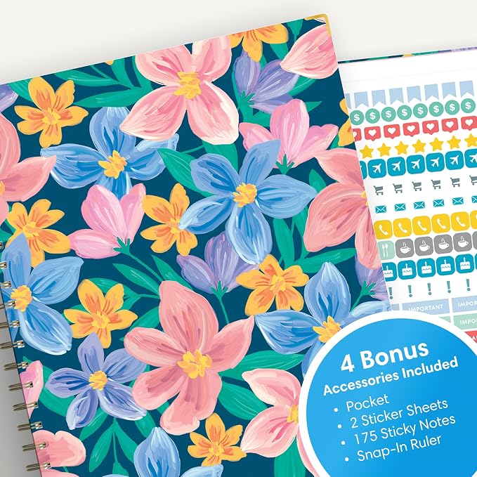 Blue Sky 2026-2027 Weekly & Monthly Academic Planner, 8.5"x11", Nerina
