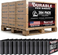 Samsill Durable 2 inch 3 Ring Binder, D Ring Binder, 100% Recycled Chipboard, Black, Pallet of 384 Binders in 32 Cartons