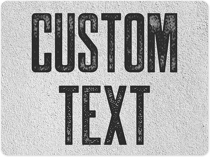 Custom Sign, Custom Street Sign, 11 Font Colors, 13 Font Styles, 4 Hole Options, 22 Sizes, 18x24 Inches, Rust Free DiBound, Fade Resistant, Made in USA by My Sign Center (Concrete)