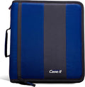 Case-it School Zipper Binder | 2" O-Rings | 350-Sheet | D-251 Midnight Blue | Classic, Multiple Storage Pockets, Shoulder Strap, School & Office Organizer