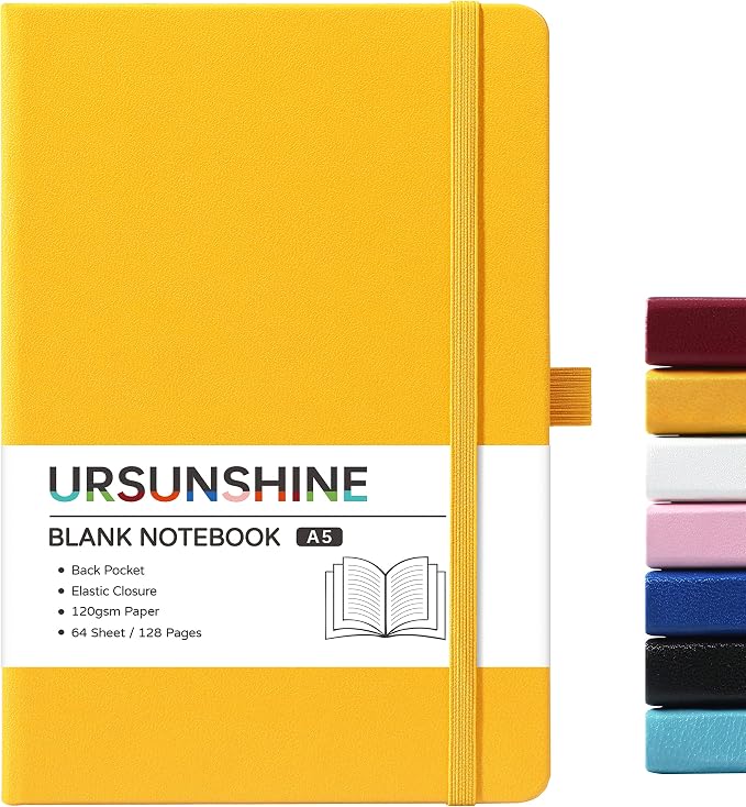 Blank Journal/Notebook - Classic Notebook/Journal with Ribbon Divider